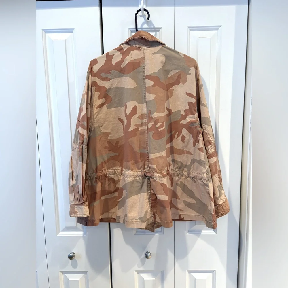 Free People "Seize the Day" Camo Military Jacket. Size Small. - Picture 3 of 15